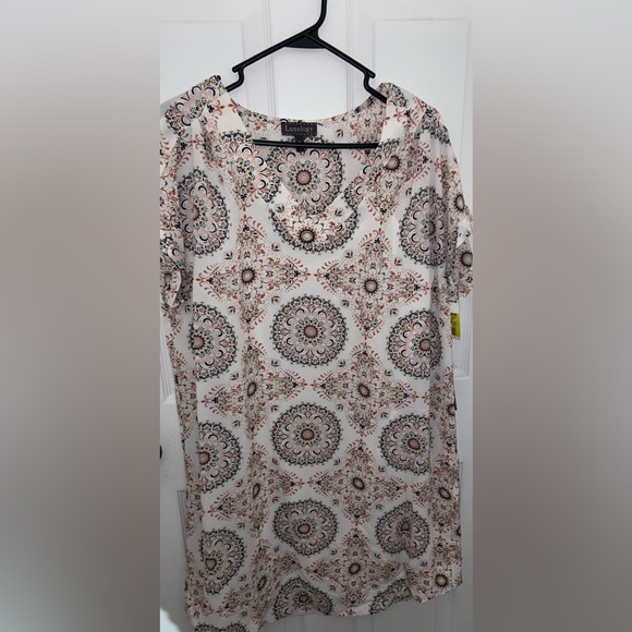 Luxology Multi-colored dress with dress liner - Picture 2 of 4